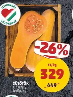 PENNY Sütőtök ajánlat
