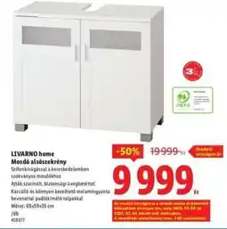 Lidl LIVARNO HOME Mosdó alsószekrény ajánlat