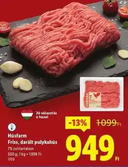 Lidl HÚSFARM Friss, darált pulykahús ajánlat