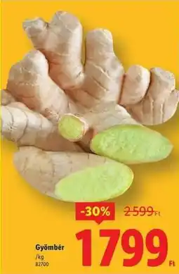 Lidl Gyömbér ajánlat