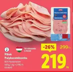 Lidl Pikok Pulykacombsonka ajánlat