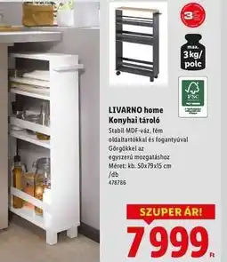 Lidl LIVARNO HOME Konyhai tároló ajánlat