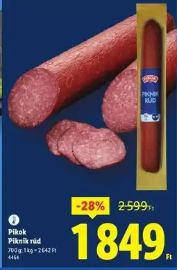 Lidl Pikok Piknik rúd ajánlat