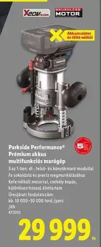 Lidl Parkside Performance Prémium akkus multifunkciós marógép ajánlat