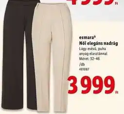 Lidl ESMARA Női elegáns nadrág ajánlat