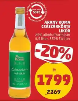 PENNY ARANY KOMA CSÁSZÁRKÖRTE LIKŐR ajánlat