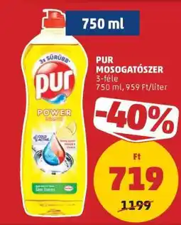 PENNY PUR Mosogatószer ajánlat