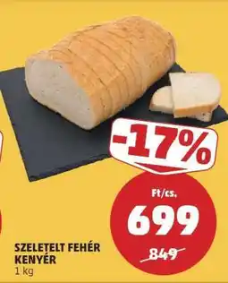 PENNY Szeletelt fehér kenyér ajánlat