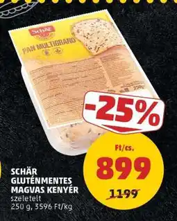 PENNY Schär Gluténmentes Magvas Kenyér ajánlat