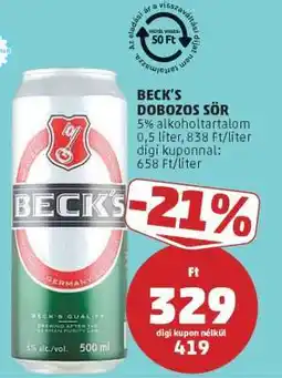 PENNY BECK'S DOBOZOS SÖR ajánlat