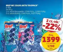 PENNY Bref WC Color Aktiv Triopack ajánlat