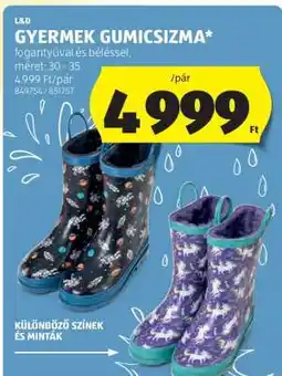 ALDI GYERMEK GUMICSIZMA ajánlat