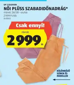 ALDI Női plüss szabadidőnadrág ajánlat