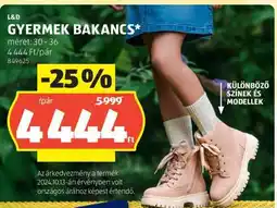 ALDI GYERMEK BAKANCS ajánlat