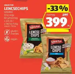 ALDI Snack Fun Lencsechips ajánlat