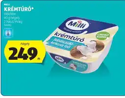 ALDI MILLI﻿﻿ Krémtúró ajánlat