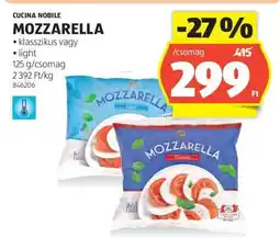 ALDI CUCINA NOBILE MOZZARELLA ajánlat