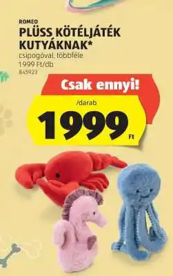 ALDI ROMEO Plüss kötéljáték kutyáknak ajánlat