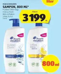 ALDI Head & Shoulders Sampon, 800 ml ajánlat