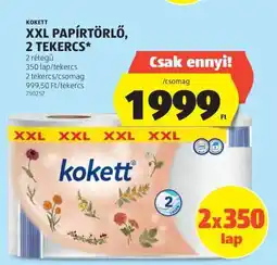 ALDI Kokett XXL Papírtörlő, 2 Tekercs ajánlat