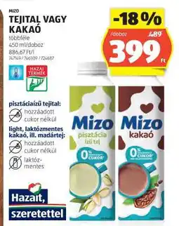 ALDI MIZO TEJITAL VAGY KAKAÓ ajánlat