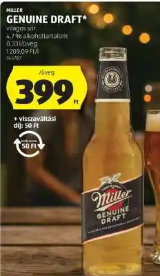 ALDI Miller Genuine Draft ajánlat