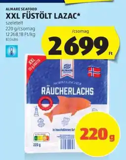 ALDI ALMARE SEAFOOD XXL FÜSTÖLT LAZAC ajánlat