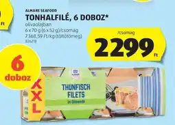 ALDI ALMARE SEAFOOD TONHALFILÉ, 6 DOBOZ ajánlat
