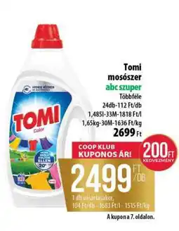 Coop TOMI MOSÓSZER ajánlat