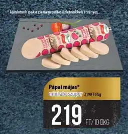 Coop Pápai májas mini abcszuper ajánlat