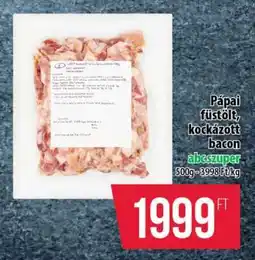 Coop Pápai füstölt, kockázott bacon ajánlat