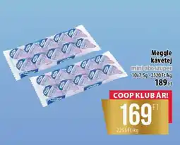 Coop Meggle kávétej mini abcszuper ajánlat