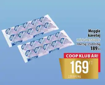 Coop Meggle kávétej mini abcszuper ajánlat