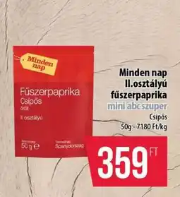 Coop Minden nap II.osztályú fűszerpaprika ajánlat