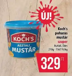 Coop Koch's poharas mustár ajánlat