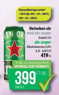Coop Heineken sör ajánlat