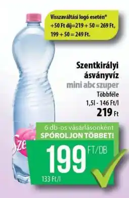 Coop SZENTKIRÁLYI Ásványvíz ajánlat