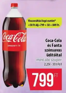 Coop Coca Cola és Fanta szénsavas üdítőital ajánlat