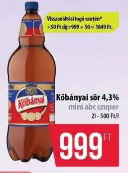 Coop Kőbányai sör 4,3% ajánlat