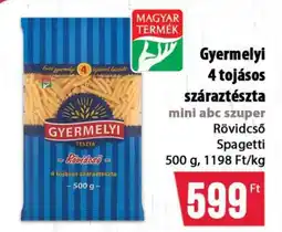 Coop Gyermelyi 4 tojásos száraztészta ajánlat