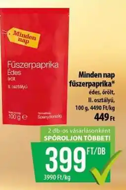 Coop Minden nap fűszerpaprika ajánlat