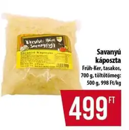Coop Savanyú káposzta ajánlat