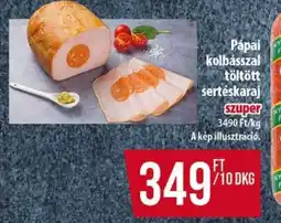 Coop Pápai kolbásszal töltött sertéskaraj ajánlat