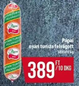 Coop Pápai nyári turista felvágott ajánlat