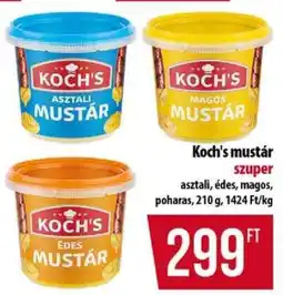 Coop Koch's mustár ajánlat