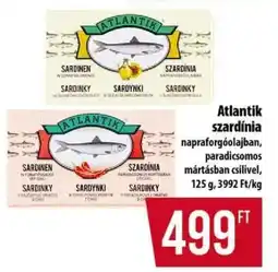 Coop Atlantik szardínia ajánlat
