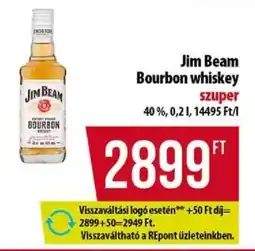 Coop JIM BEAM Bourbon whiskey ajánlat