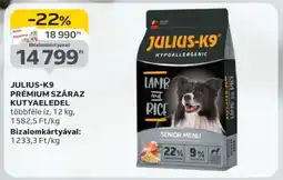 Auchan JULIUS-K9 PRÉMIUM SZÁRAZ KUTYAELEDEL ajánlat