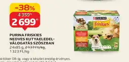 Auchan PURINA FRISKIES NEDVES KUTYAELEDEL VÁLOGATÁS SZÓSZBAN ajánlat