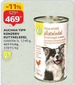 Auchan AUCHAN TIPP KONZERV KUTYAELEDEL ajánlat